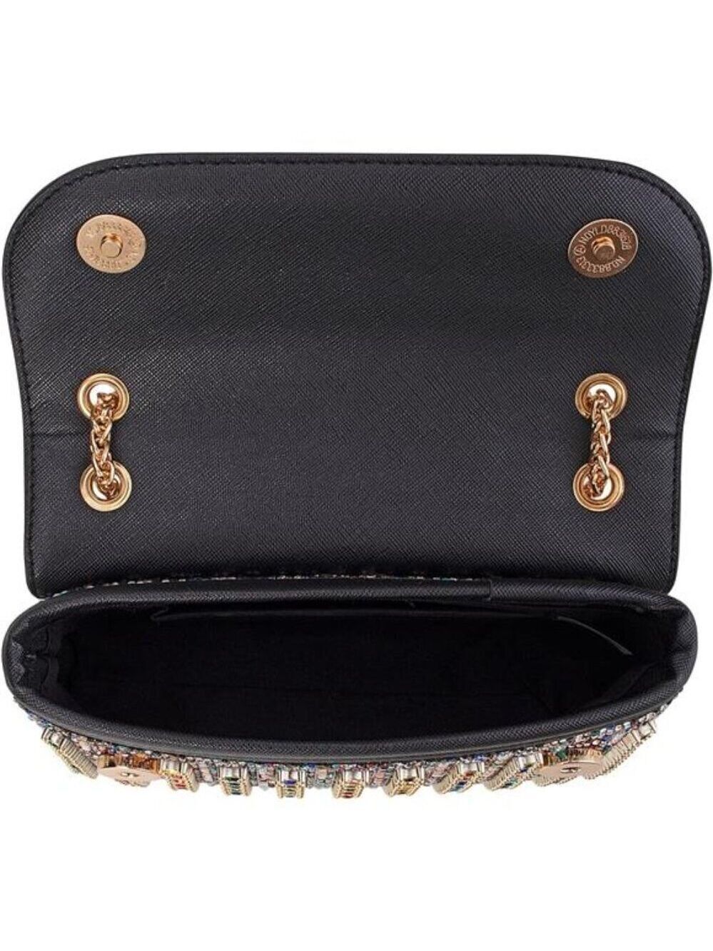 Sparkly Rhinestones Clutch Purses Crossbody Bag with Chain for Wedding Party - Picture 5 of 12